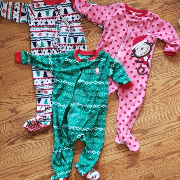 Carter's Other - Set of 3 Christmas pajamas